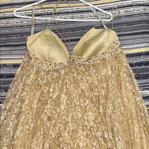 Jovani gold dress